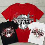 Pitchman Softball geometric tshirt